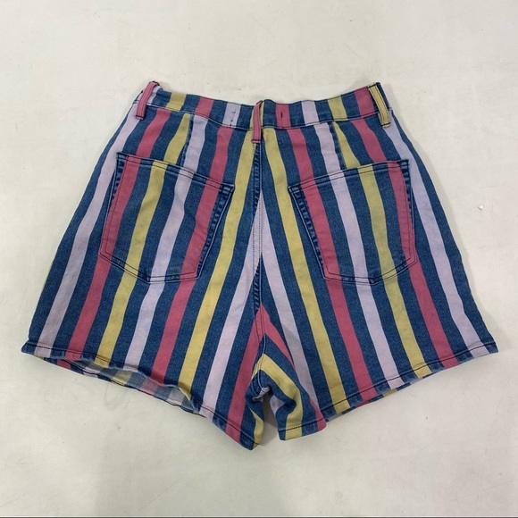 3x1 Anthropologie Dustin Striped Demin Shorts - Picture 7 of 10